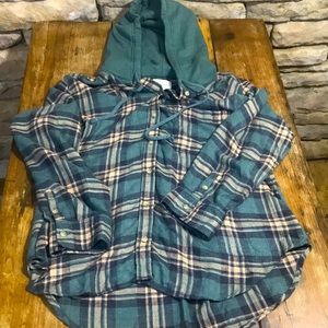 American Eagle Flannel with Hood